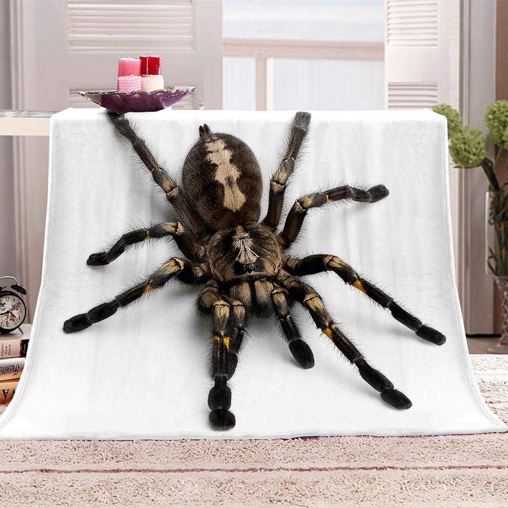 N \ A Blanket for Children Animals & Spiders Flannel Throw Blanket 3d