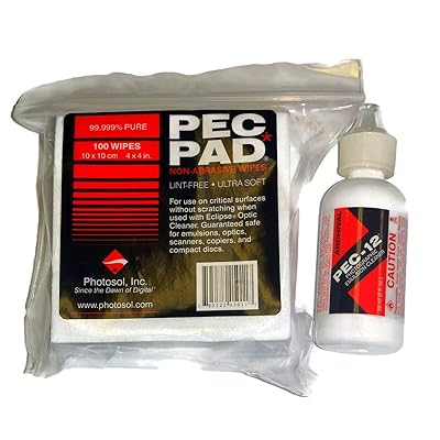 Paquete - Pec-12 2oz Limpiador fotogr&aacute;fico y 4x4 Photo PEC Pads 100PK