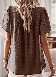 Falechay Summer Tops for Women 2025 Brown Fashion