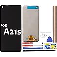 A21S LCD Screen Replacement Touch Digitizer Display Assembly 6.5" (Black) for Samsung Galaxy A21S 2020 A217 SM-A217F/DS A217F A217M