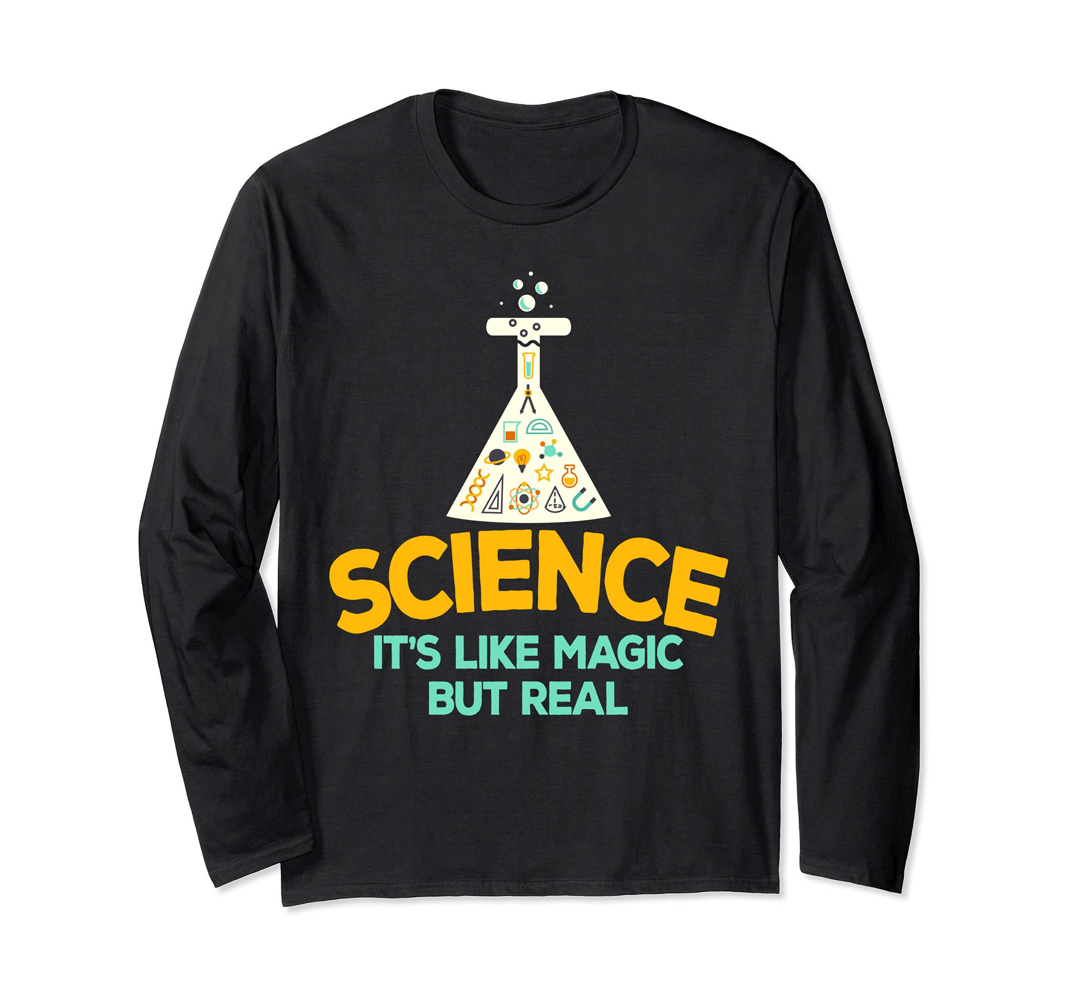 Science It's Like Magic But Real Kids Scientist Teacher Long Sleeve T-Shirt