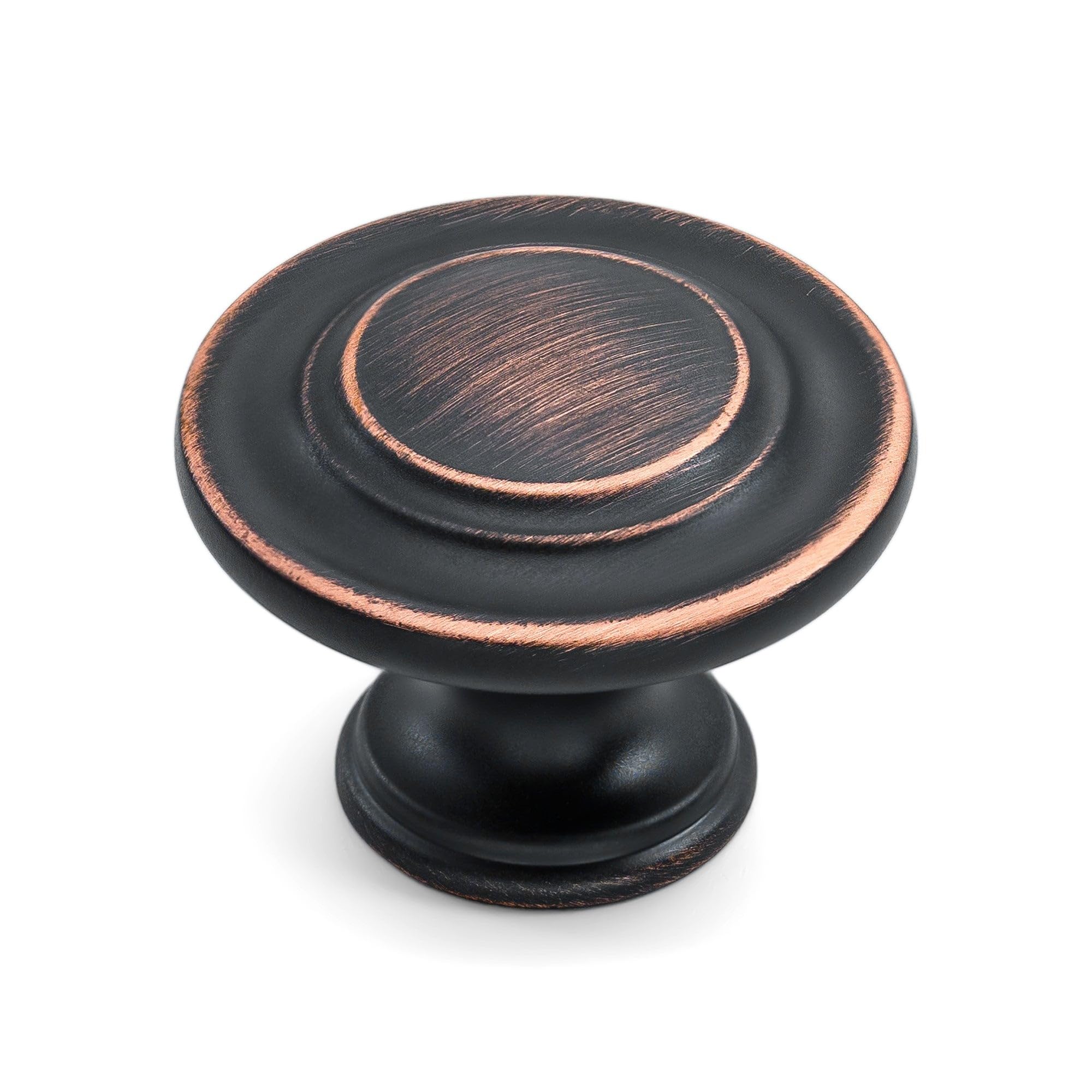 HESTIA HARDWARE 10 Pack | Bronze Cabinet Knobs Kitchen Knobs for Cabinet Oil Rubbed Bronze Pull Handle (1.32Inch) Kitchen Cupboard Door, Dresser Drawer Cabinet Hardware (Z4.10.O)