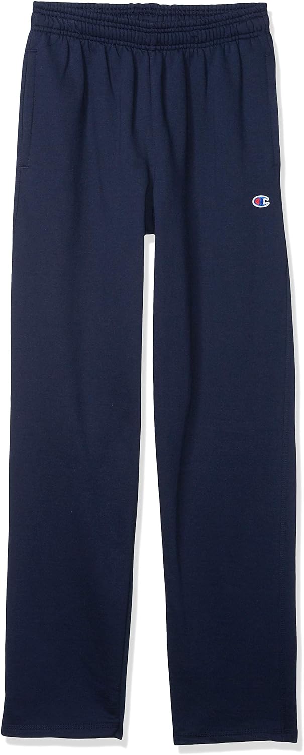 Champion Men's Powerblend Open Bottom Fleece Pant: Clothing