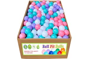 YUFUL 1000Pcs Soft Plastic Ball Pit Balls for Kids Indoor/Outdoor Playtime - Safe, Crushproof, Lightweight, Durable Spheres - Purple