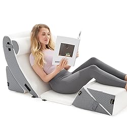 Longering 6PCS Orthopedic Bed Wedge Pillow Set for
