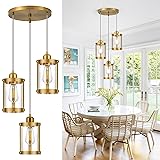 Osimir 3-Light Pendant Lighting, Brushed Gold