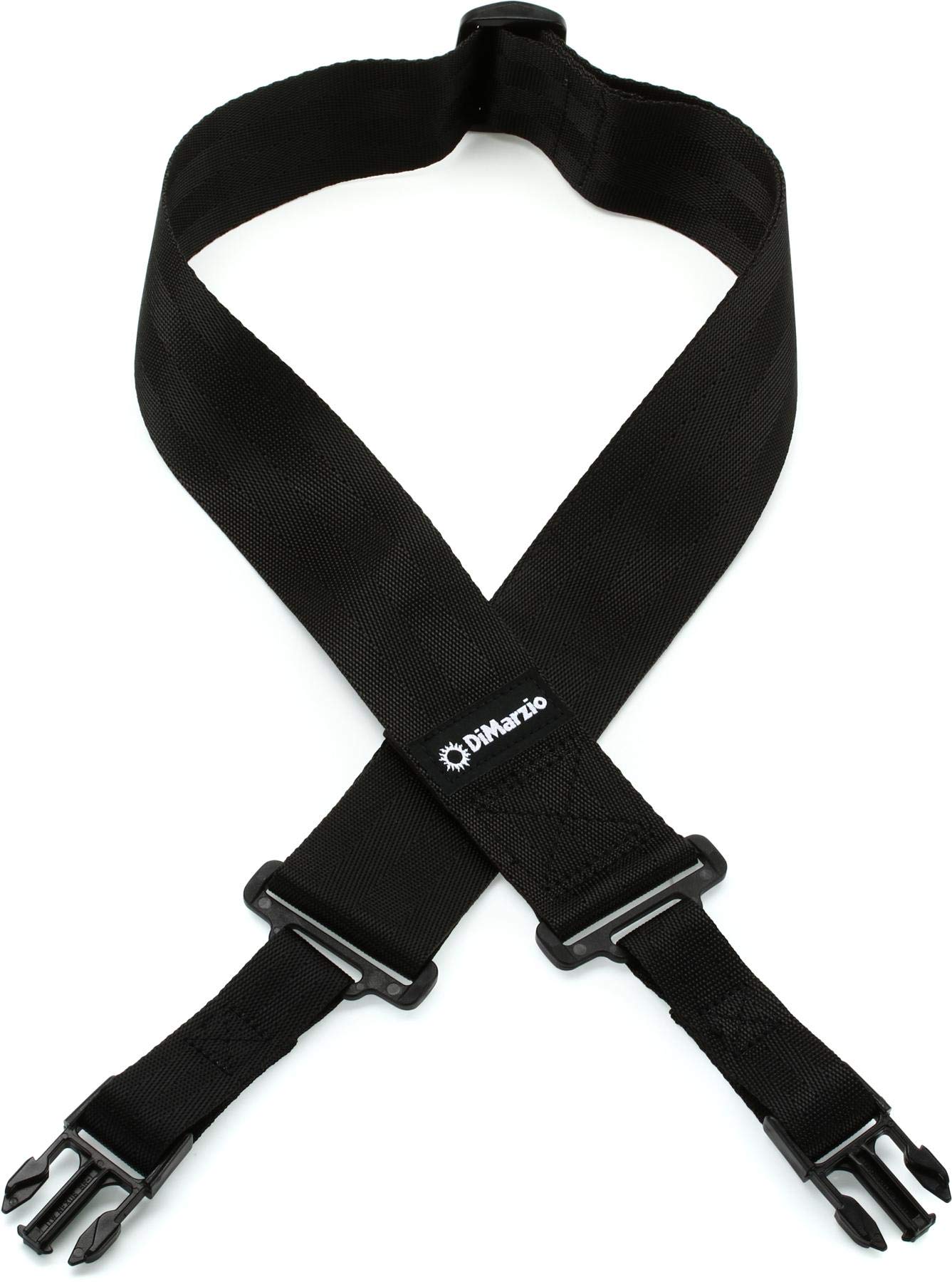 DiMarzio DD2200BK Cliplock Strap, Black, 43.5 to 63.5 inches