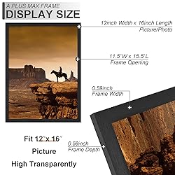 A PLUS MAX 12x16 Picture Frame Set of 3, Engineered