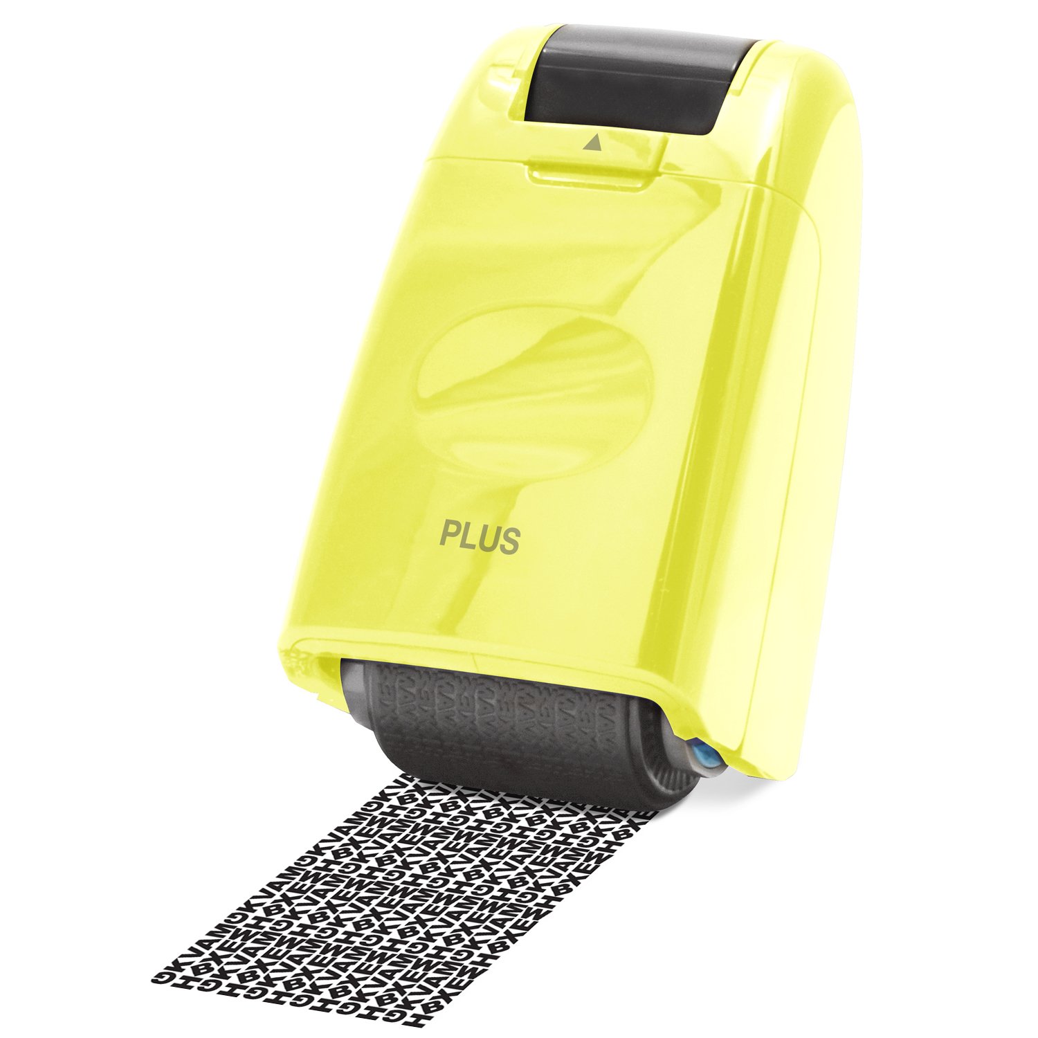 PLUS Japan Guard-Your-ID Camouflage Roller Stamp Yellow — image 1