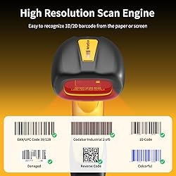 NetumScan Upgraded Industrial Bluetooth QR Barcode