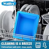 Walfos 2 Cup Silicone Freezing Tray with Lid 4 Pack Easy Meal Prep Storage view 8