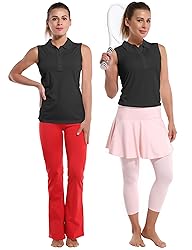 BUBBLELIME Women's UPF 50+ Golf Tennis Sleeveless