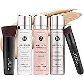 Magic Minerals AirBrush Foundation System by Jerome Alexander - Complete 5pc Spray Makeup Set with Foundation, Primer, and Setting/Finishing Spray - for Smooth, Radiant Skin (Light Medium)