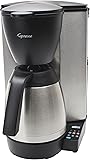 Capresso 485.05 MT600 Plus 10-Cup Programmable Coffee Maker with Thermal Carafe