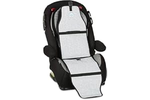 Cool Carats Car Seat Cooling Pad for Babies, Toddlers, and Kids - Comfortable and Durable Cooling Pad for Hot Summer Days - One Size Fits All, Black and White