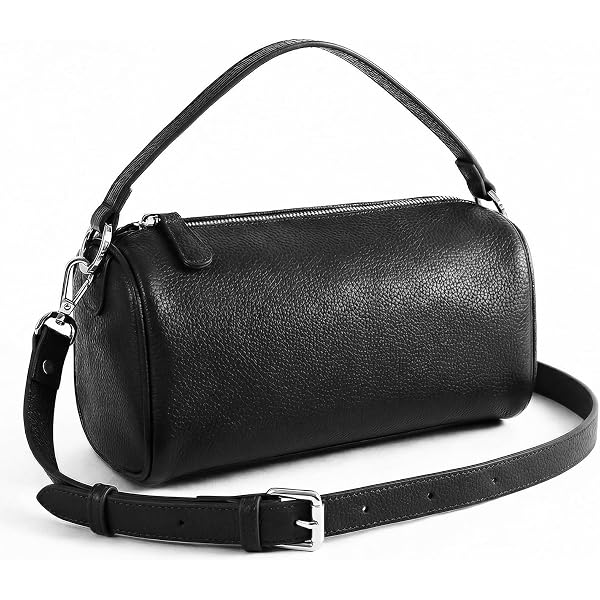Stylish Cylinder Crossbody Bags for Women - Small PU Leather