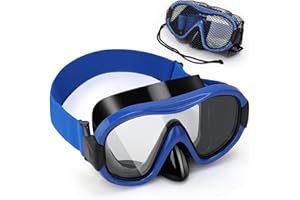 IGYM Diving Mask , Professional Anti-Fog Snorkel Goggles, Anti-Leak Swim Mask with Soft Adjustable Strap & Mesh Bag, Earplug