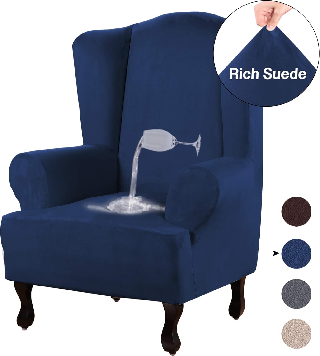 Best chair slipcovers small wing back chairs