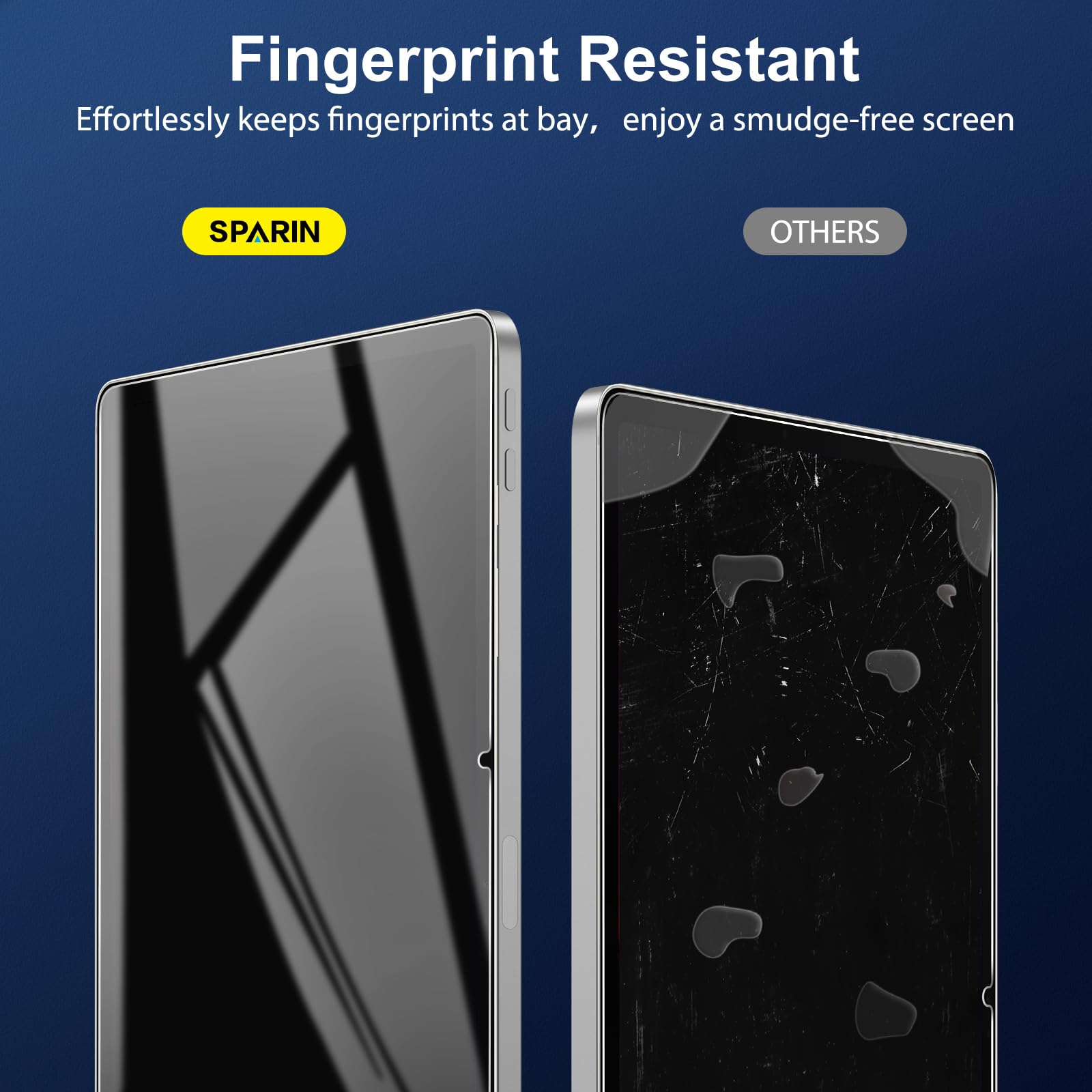 SPARIN Screen Protector for Samsung Galaxy Tab S10 Plus/S9 Plus/S9 FE Plus/S7 FE 5G/S8+ 12.4 Inch, HD Tempered Glass for galaxy Tablet S10+, Anti-Scratch, High Response -2 Pack
