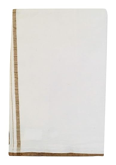 Men's Khadi Cotton Dhoti (White)