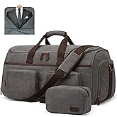 Garment Bag for Travel, S-ZONE Duffle Bag for Men Travel Convertible Suit Bags Carry on Luggage Women Hanging Suitcase Travel Bag with Toiletry Bag