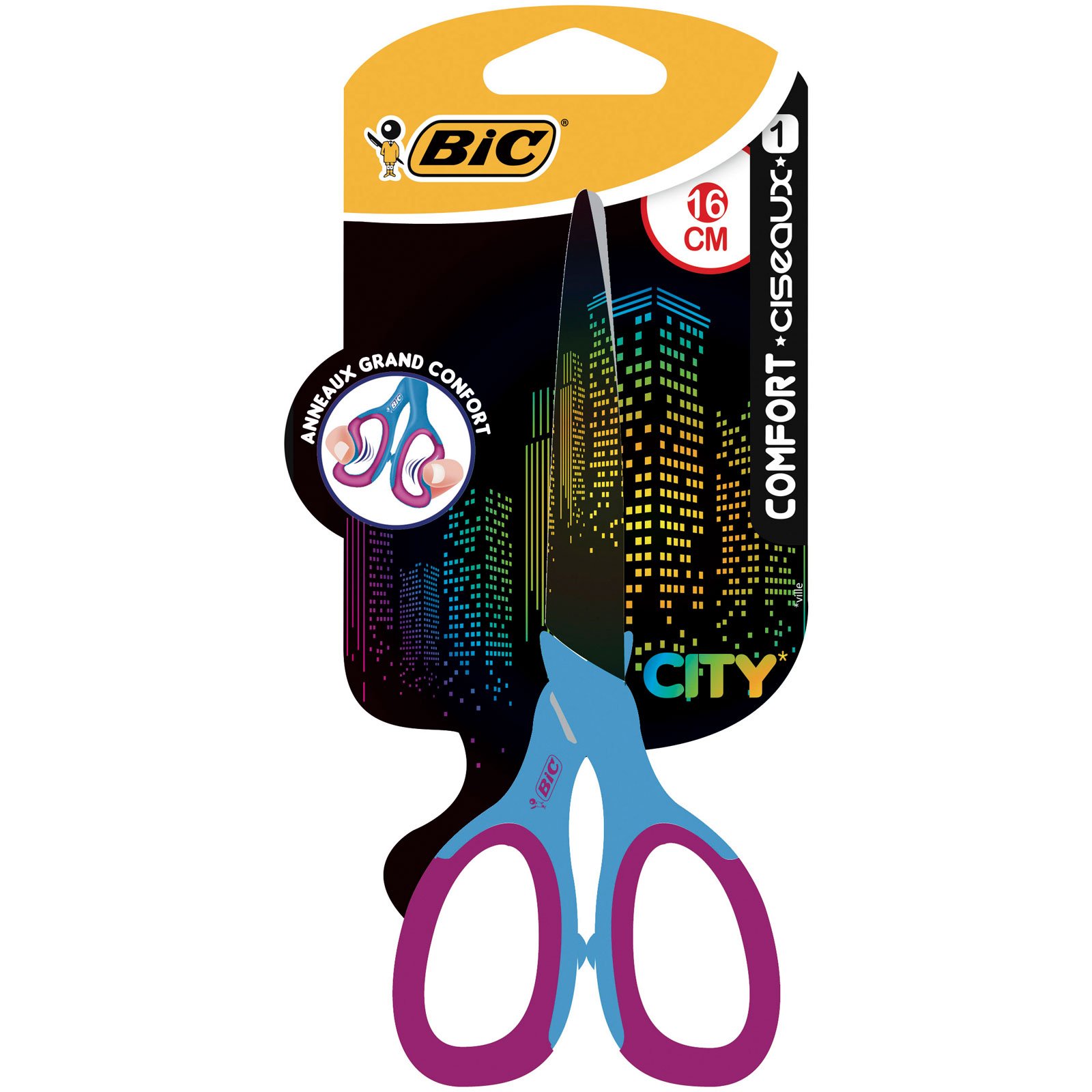 BIC Kids Scissors 16 cm; two surfaces