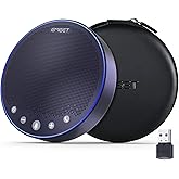 EMEET M3 Conference Speaker and Microphone, Zoom Certified Bluetooth Speakerphone with 4 AI Mics 360° Voice Pickup, 18H Talk Time, USB 2.0&Bluetooth 5.0 with Daisy Chain for 20 People for Zoom Teams