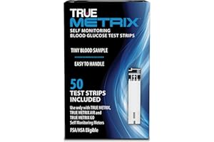 True Metrix Blood Glucose Test Strips, 50 Count