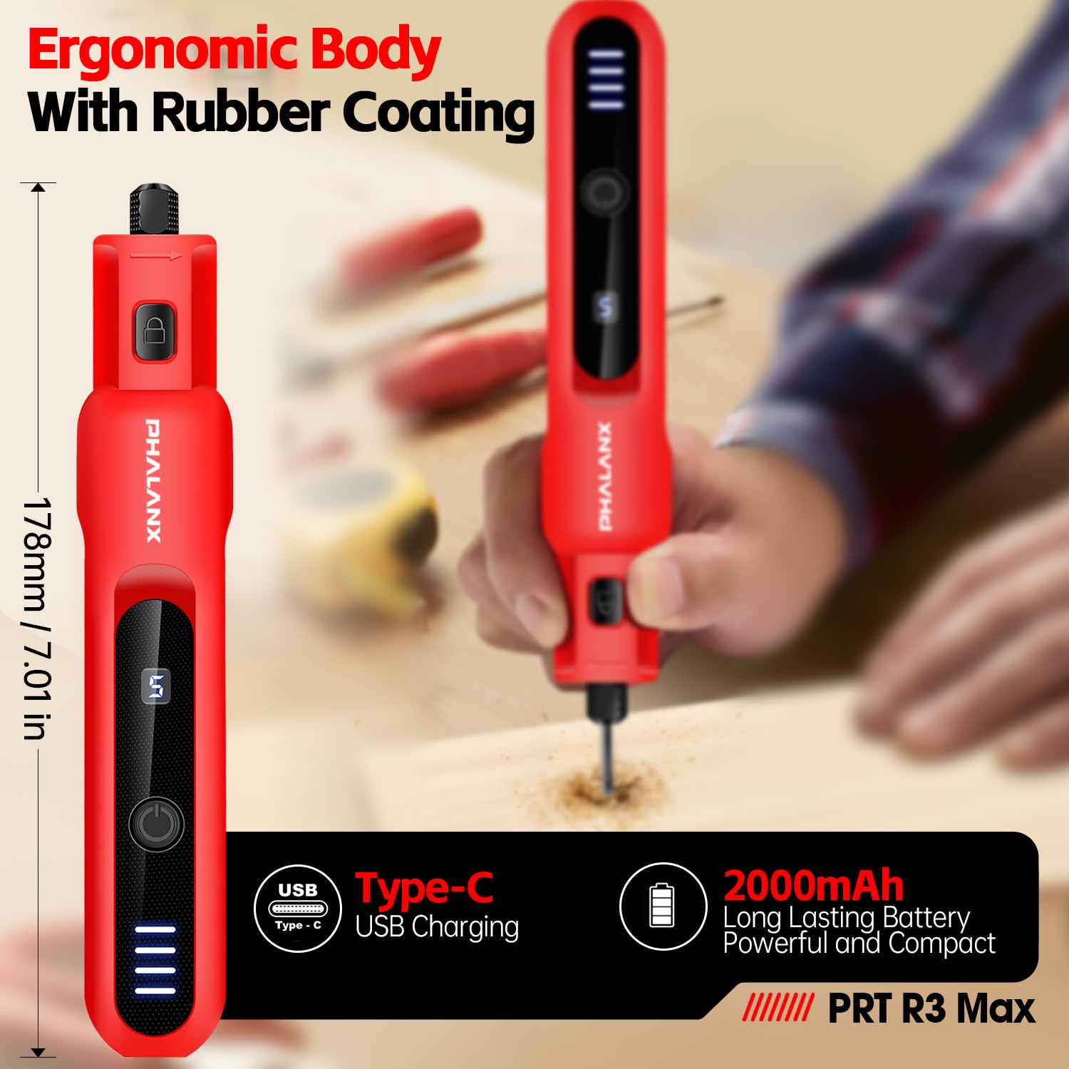 Mua Rotary Tool Kit - 3.7V Rotary Tool Cordless w LED Ring Work Light ...