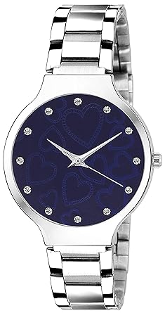 New Arrival Stylish Attractive Ethnic Blue Bracelet Look Watch for Women and Girl