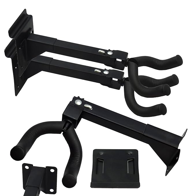 Set of Two (2) Adjustable Guitar & String Instrument Hanger