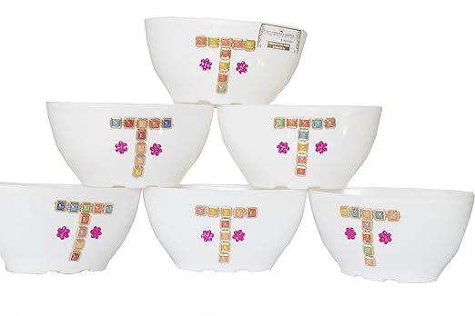 Holy Krishnas Beautiful Decorative Pots for Flowers & Plants (Set Of 6) + LAXMI ATM Card