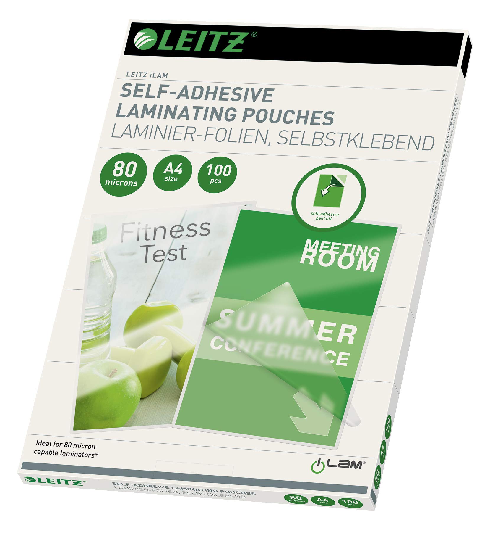 Leitz iLAM 80 Microns A4 Self Adhesive Laminating Pouches (Pack of 100)