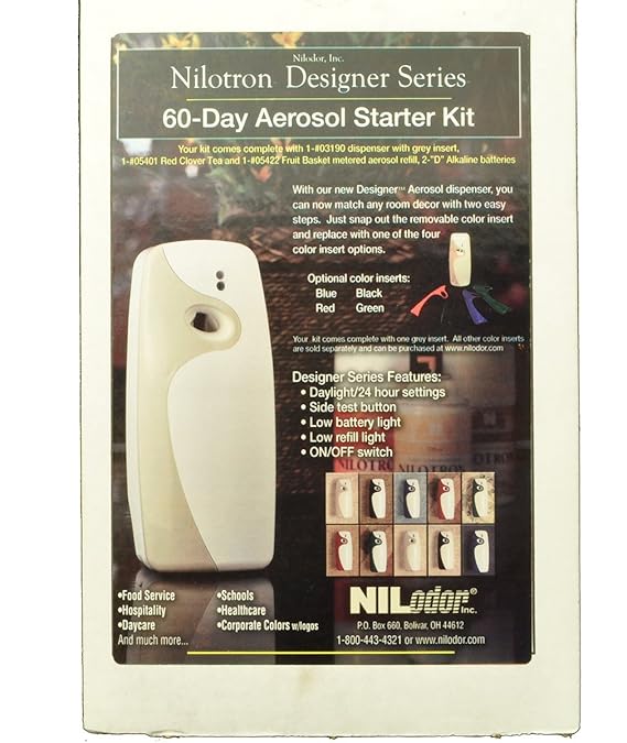 Metered Sprayer Nilotron Nilodor Battery Operated Aerosol