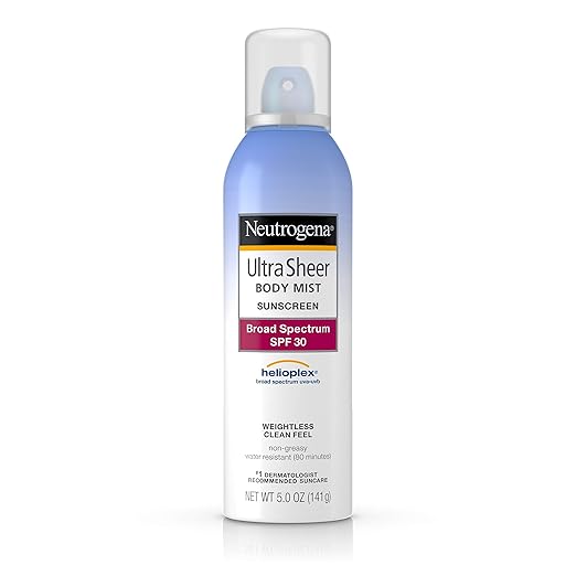 neutrogena ultra sheer face mist sunscreen