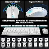 KOORUI Wireless Keyboard and Mouse Combo UK Layout Full Size view 2