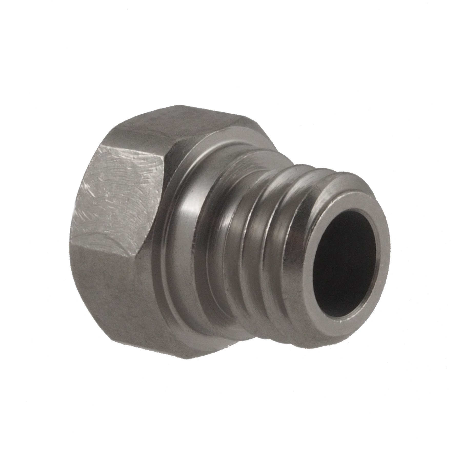 Micro-Swiss HW-NOZ-MK10-04 Plated Brass Wear Resistant Nozzles, 1.75 mm, MK10 (Flash Forge/Dremel/Wanhao) 0.4 mm, Bright Nickel