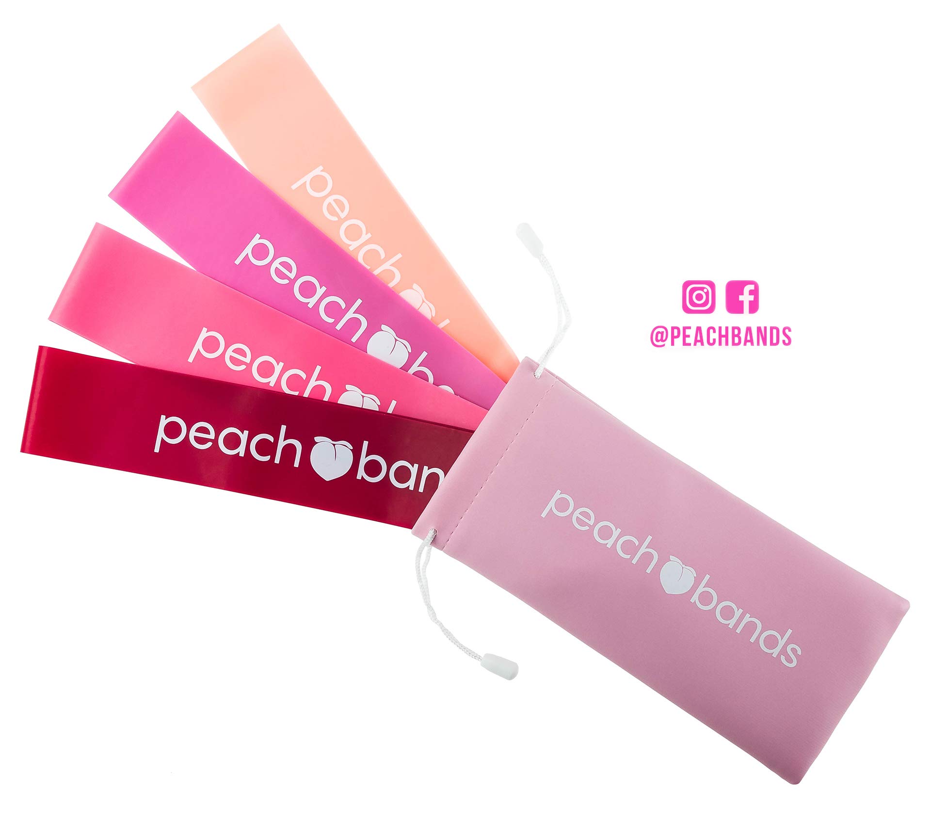 Peach Bands Resistance Bands Set Exercise Workout Booty Bands for
