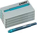 LAMY T10 Turquoise Ink Cartridges Set of 4 Large Capacity 1.25 ml