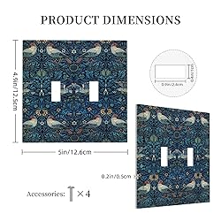 Xuejiaku Light Switch Cover William Morris Design 2