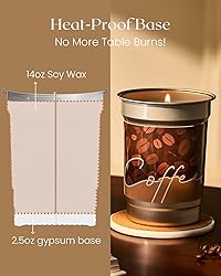 M&SENSE Coffee Coconut Latte Scented Soy Candle