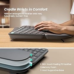 Nulea RT05B Wireless Ergonomic Keyboard, Split
