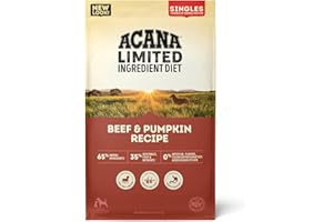 ACANA Singles Limited Ingredient Dry Dog Food, Beef & Pumpkin Recipe, Grain Free Beef Dry Dog Food, 22.5lb
