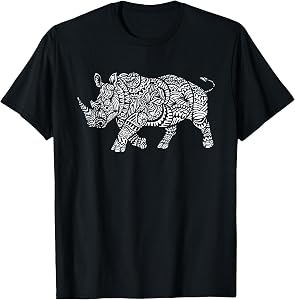 Ornamental Rhino T-Shirt T-Shirt