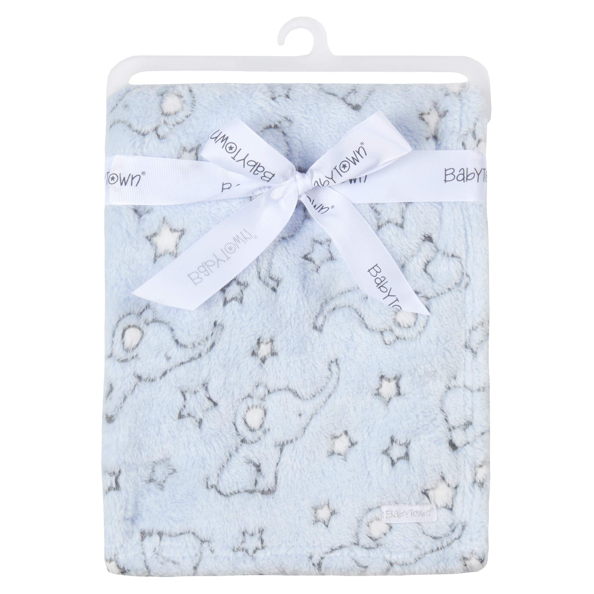 Elephant Design Comforter Babies Soother Blanket (Blanket - Blue) — image 1
