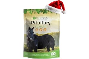 Silver Lining Herbs Pituitary Gland Supplements for Horses - Horse Supplements for Equine Metabolic Support, Cushing’s, Sweating & Shedding Issues - Mood & Energy Horse Supplement - 1 lb 60-Day Supply