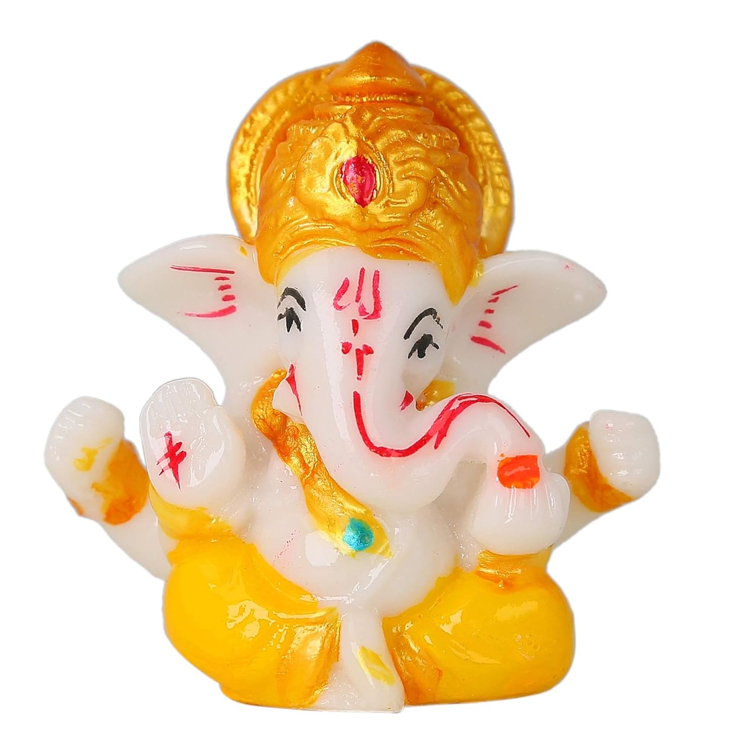Buy Jaipurcrafts White God Ganesha Car Dashboard Decor Statue