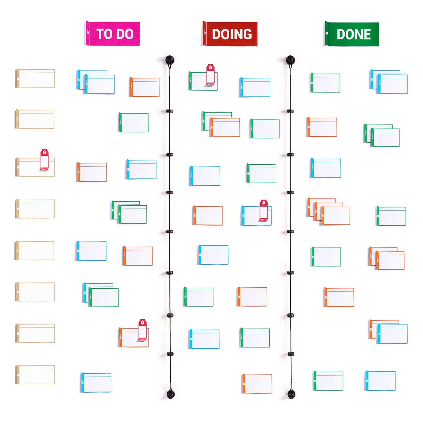 PATboard Scrum Board and Kanban Board - Basic Plus Toolset Magnetic - Writable Magnets for Whiteboard - Agile Project Management