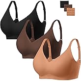habibee Bra for Women No Underwire Comfort Seamless Bras Push Up Wireless Bras Full Coverage Bralettes, Bra Extender