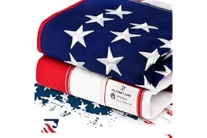 IRBRISU Sturdy American Flag 3x5 Ft Outdoor Heavy Duty,100% Made in USA American Flags ,Non Fading American Flags for Outside 3x5,Embroidered American Flag,3 by 5 America Flags Best High Wind all Weather US Flag,Indestructible America Flag Sewn Stripes and Embroidered Stars